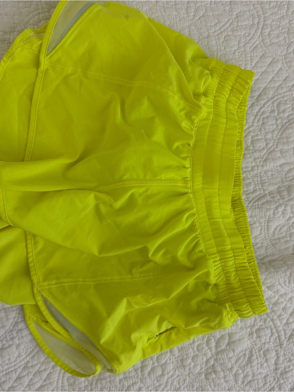 lululemon athletica Neon Yellow Women’s Athletic Shorts ‘4 inch